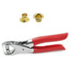 4mm Gold Eyelets with Fixing Pliers